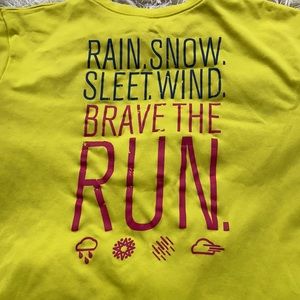 Yellow Dri Fit Running Shirt